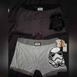 Star Wars Gray and Black Set Of 2 Boxer Briefs, MENS SIZE XL